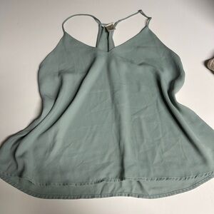 Elegant Women's Green Spaghetti Strap Top